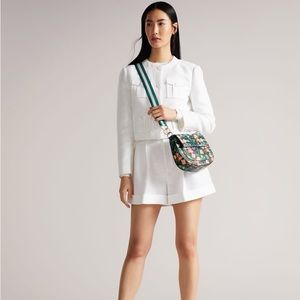 Ted Baker Parcell Flirty Texture Branded Webbing Satchel Bag